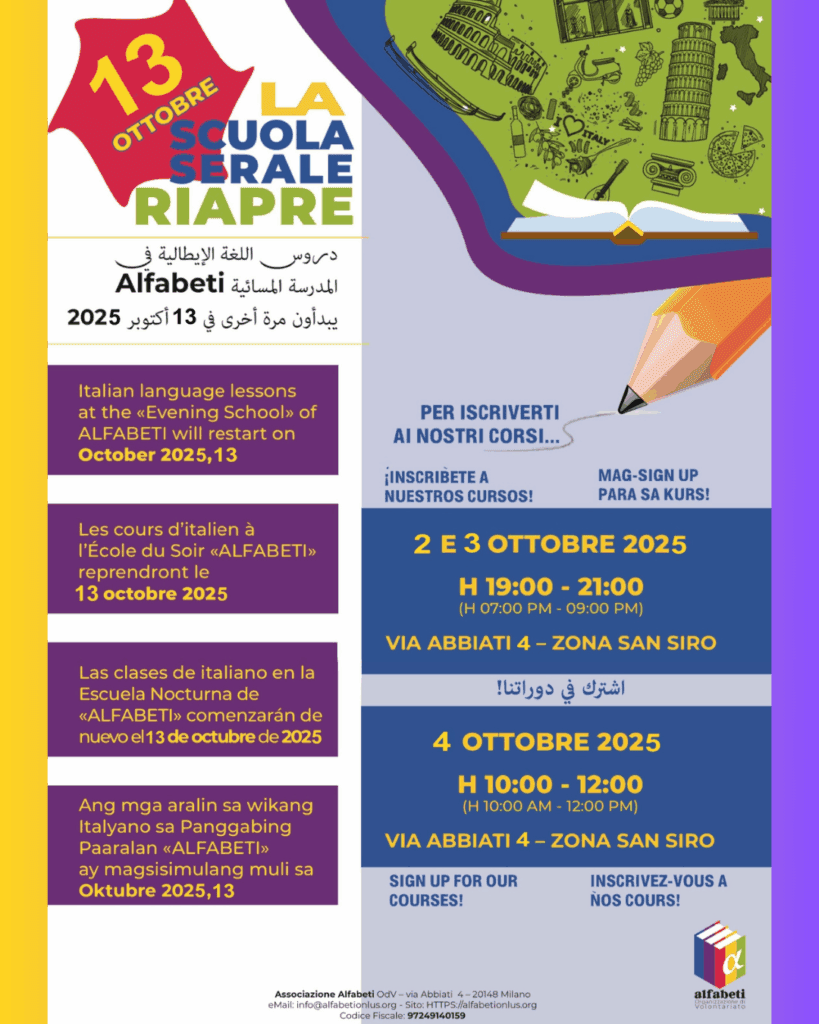 locandina iscrizione scuola donne